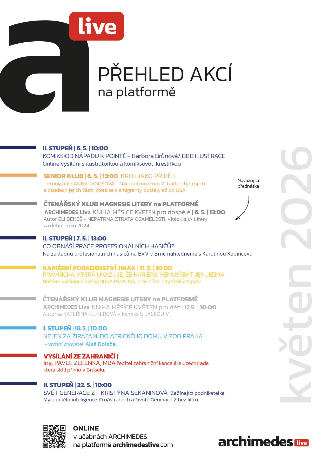 Aktuální program květen 2026