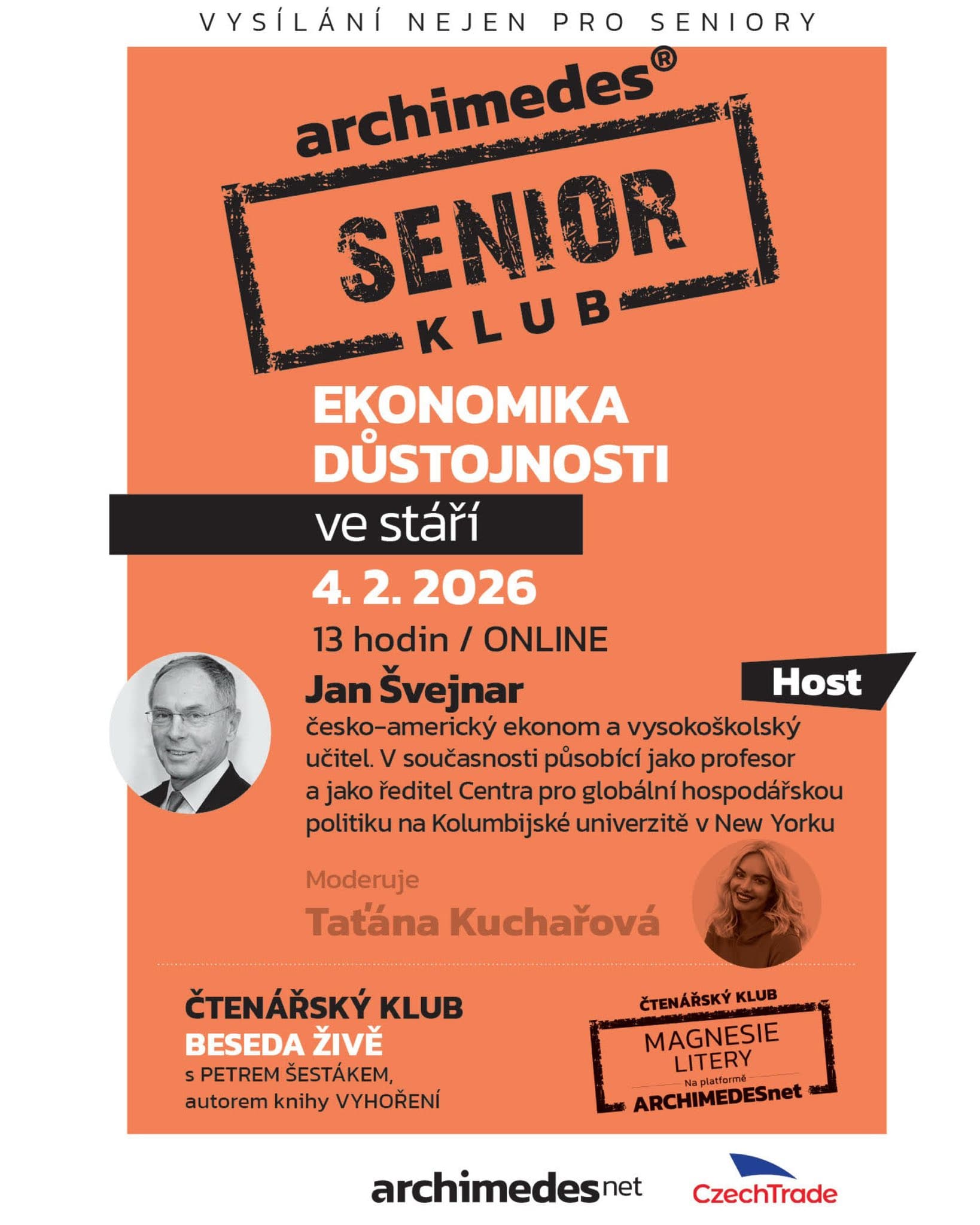 Senior Klub s profesorem Janem Švejnarem