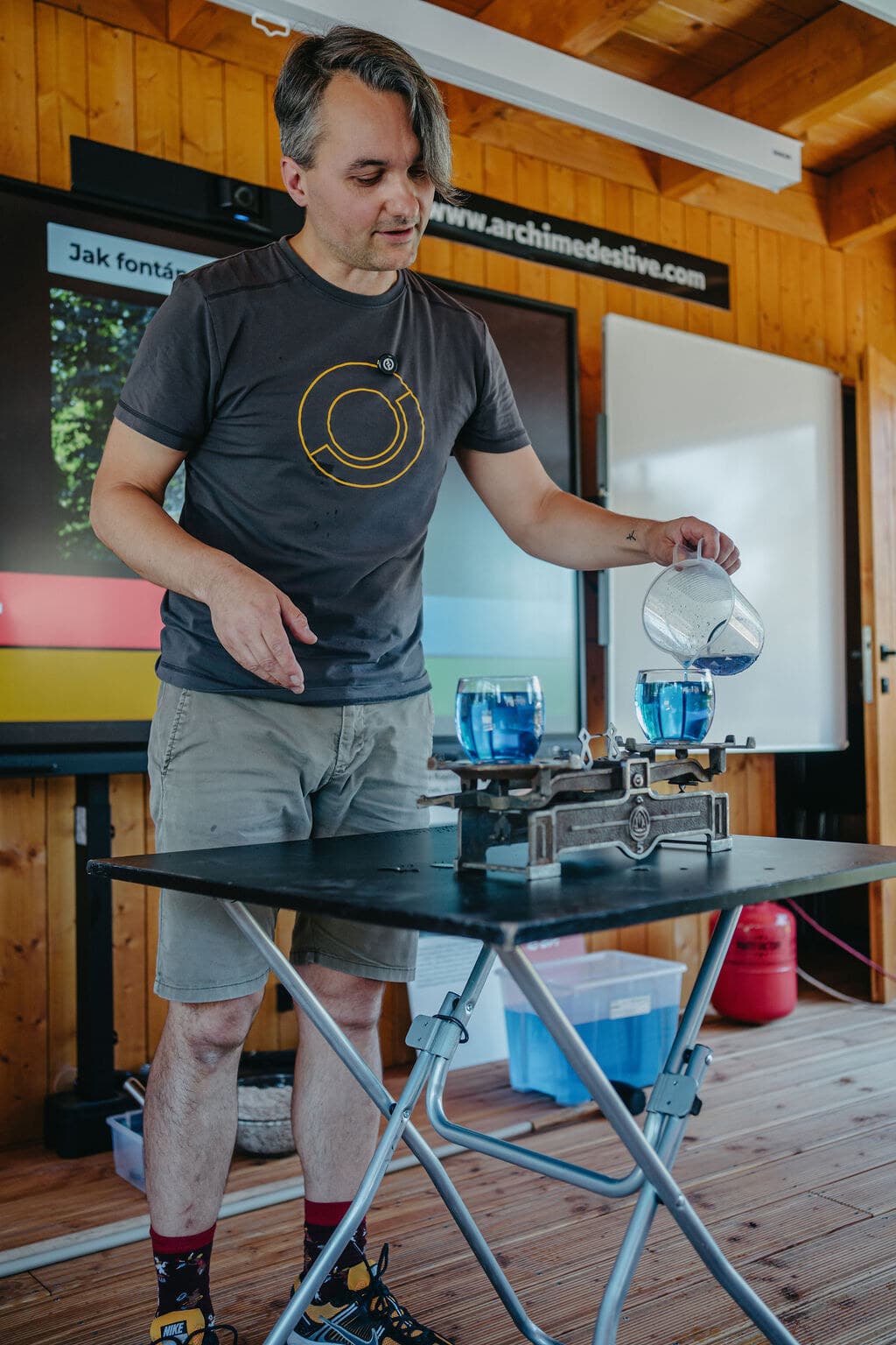 Science ON během živého pokusu