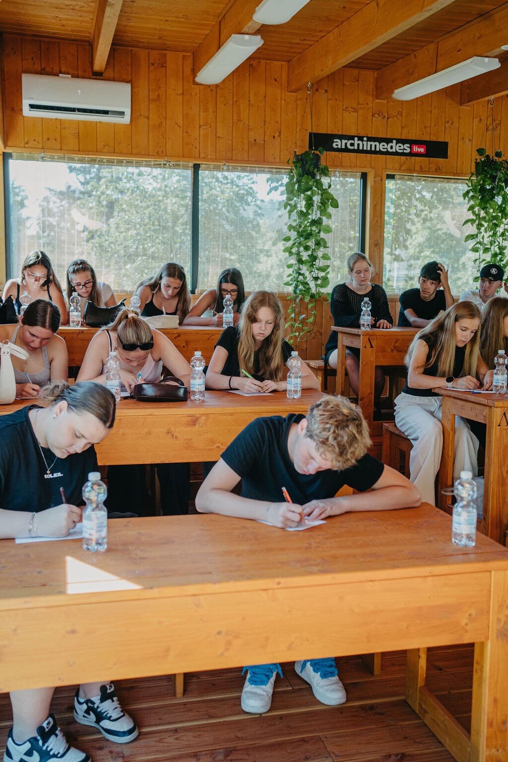 Žáci zapojení do programu v učebně ARCHIMEDES